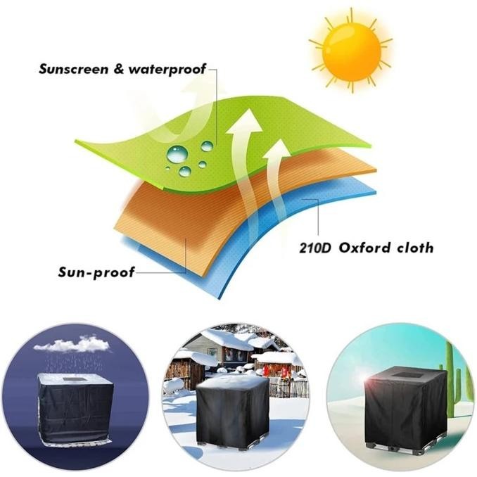 Dustproof Cover Set Penutup Tangki Air 1000 Liters Ibc Tangki Ibc