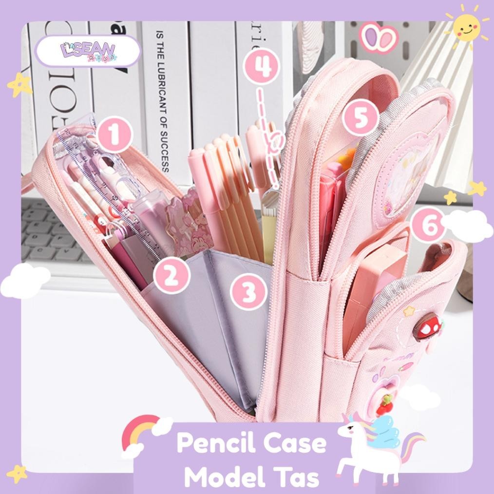 

ORIGINAL PENCIL CASE HIASAN GLITTER KARAKTER 3D MODEL TAS LUCU KOREA KAPASITAS BESAR na-93