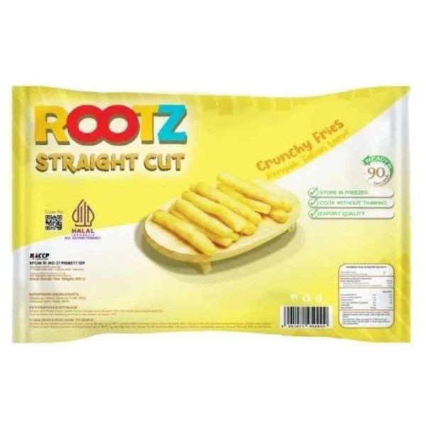 

ROOTZ SINGKONG STRAIGHT CUT FROZEN 900 GR