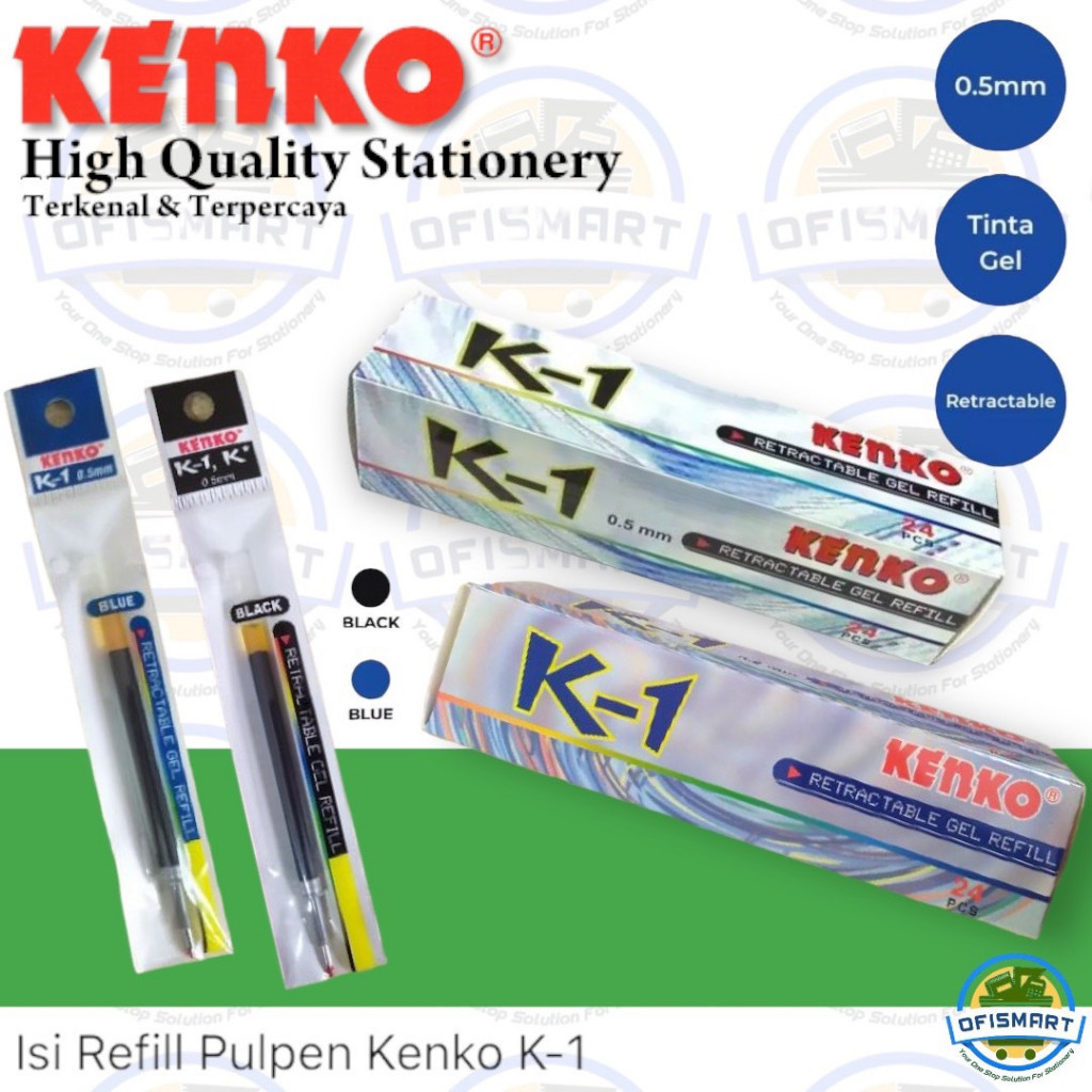 

Kenko Gel Pen Refill K1-0,5 mm @1Ktk= 24PCs