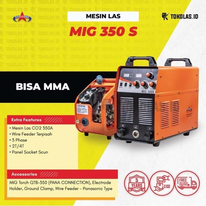 Mesin Travo Las Inverter Daesung Mig Mag 350 S Mig350
