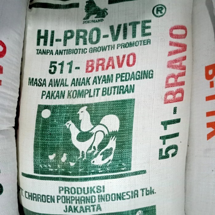 Voer Ayam 511 Voer Pakan Ayam Hi Pro Vite 511 Charoen Paket 10 Kg Jne