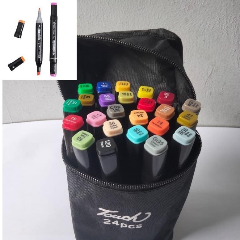 

Lij-56 Gannise 24Pcs Pensil Warna Cair Set Highlighter Stabilo Mewarnai Menggambar Dual Kepala Gn-St0103 Gratis Ongkir