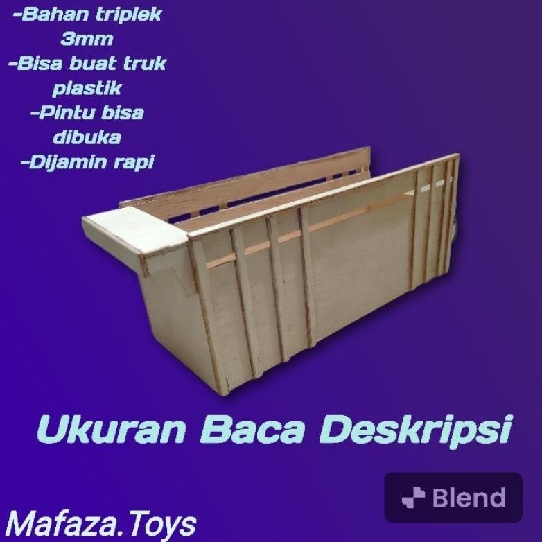 Terlaris Bak Miniatur Truk Plastik Panjang 22 Cm BisaCod
