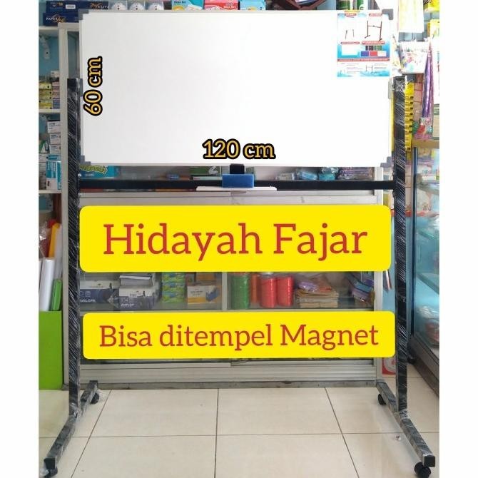 

Jual Papan Tulis - Whiteboard Standing - Papan Tulis Roda 60 X 120