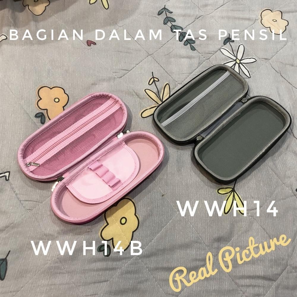 

qw-45 WWH14B Tempat Pensil EVA Pen Pulpen Sekolah DELUXE School Pencil Bag Box MKT Premium