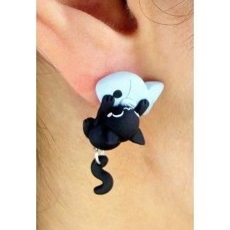 giwang anak korea tassel xuping anting gantung tindik kucing handmade