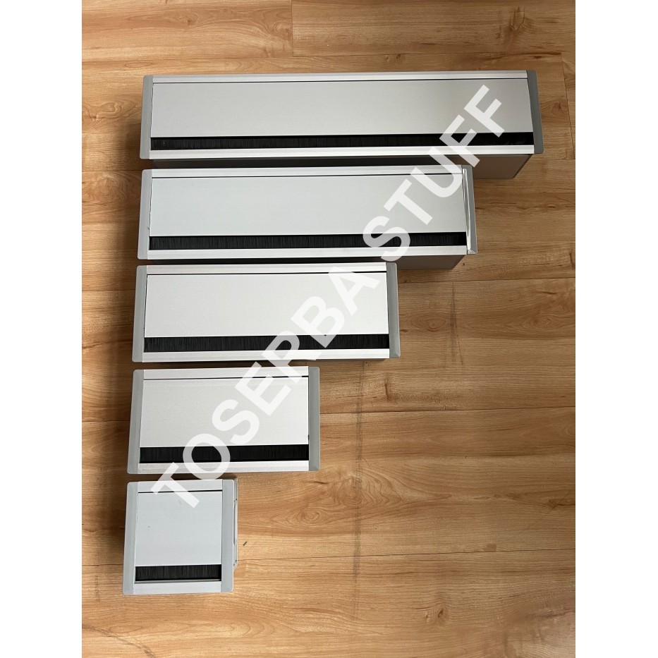 Grommet Tutup Penutup Lubang Kabel Stop Kontak Meja Bahan Aluminium