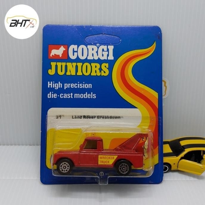 Corgi Juniors Land Rover Breakdown Wrecker Truck Vintage Made Britain