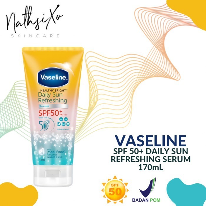 SALE [BPOM] Vaseline SPF 50+ Daily Sun Refreshing Serum Sunscreen Sunblock
