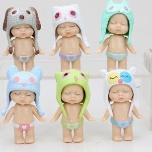 Mainan Figure Sonny Angel Baby Doll Pajangan CakeTopper Set Isi 8
