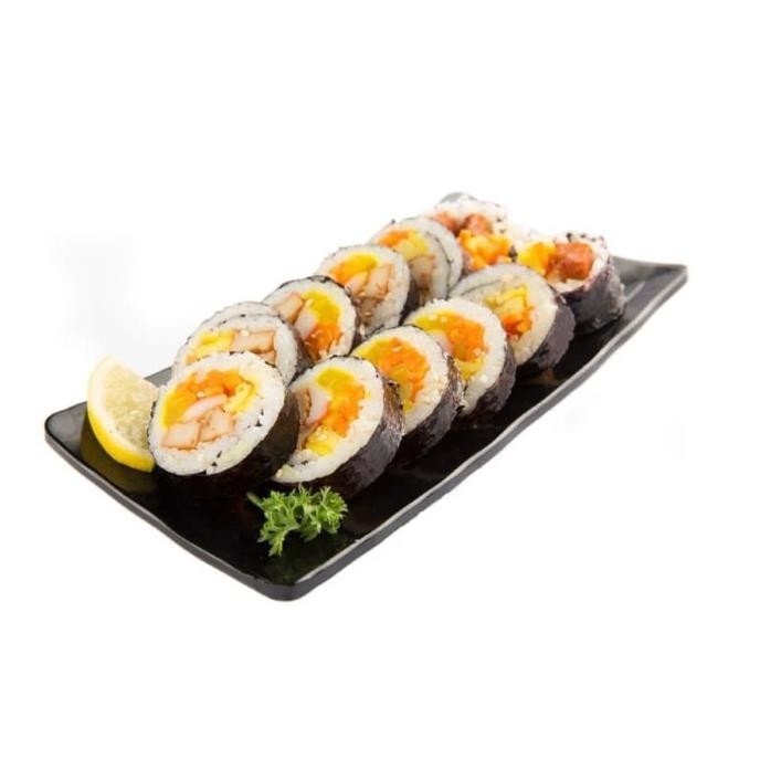 

Kimbab Original Kimbap Sushi Korea Enak Asli 10-11 Potong.