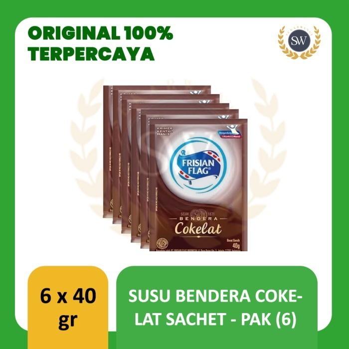 

~^~^~^] Susu Bendera Kental Manis Frisian Flag Coklat - 1 Renceng 6 Sachet