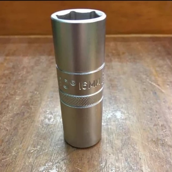 Kunci Busi 16 Mm With Magnet Tekiro Mata Sok Busi 1/2 X 16 Mm