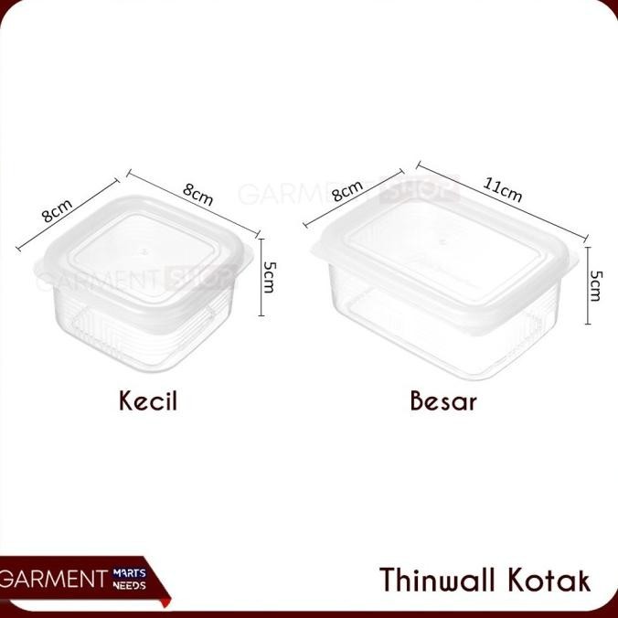 Kotak Transparan Kecil Mini Organizer Bening Toples Plastik Bumbu