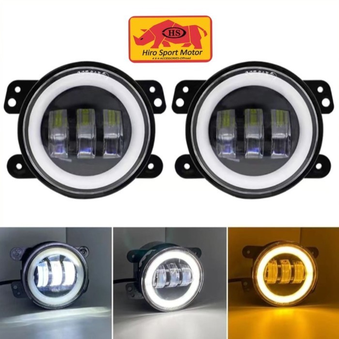 lampu fog lamp robicon LED DAYMAKER angel eyes Hiro Motor