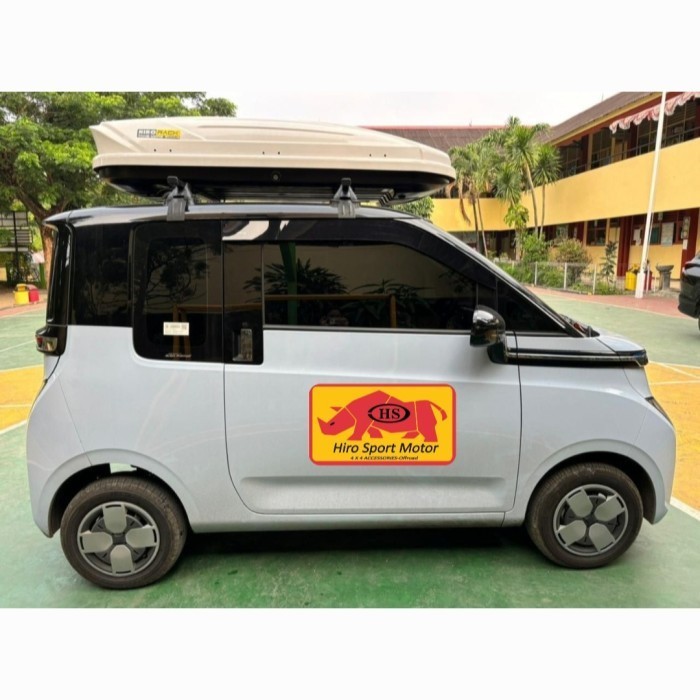 paket roof box dan cross bar wuling air ev  Hiro Motor