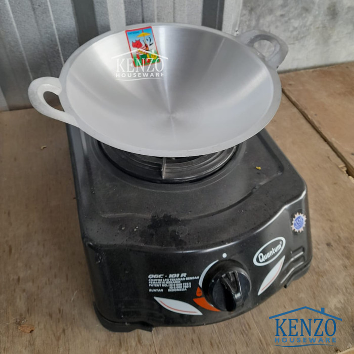 Wajan Penggorengan Aluminium Wajan Anti Lengket Tebal Kuali Cekung