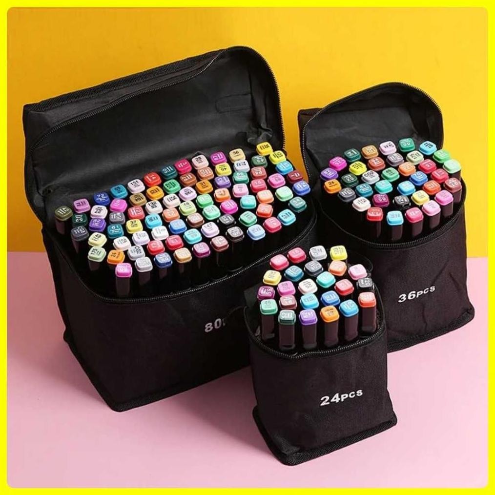 

SALE SBY Stabilo Spidol Warna Sketsa Umum Dua Sisi Kepala Tulis Luas dan Halus Double Headed General Touch Marker Pen Animation Set Markers Dual Side Fine Art Brush Twin Market Set 24pcs, 48pcs, 80pcs All In One Multi Color Pena Pensil jak-127