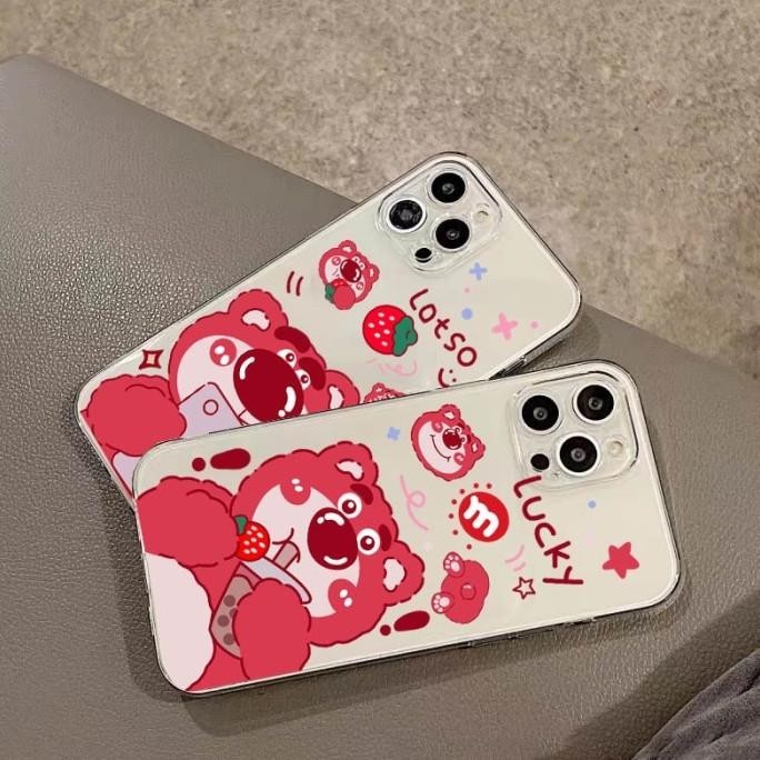 CASE SAMSUNG A03 A03S A03 CORE A02S A11 M11 CASING SOFTCASE PINK BEAR