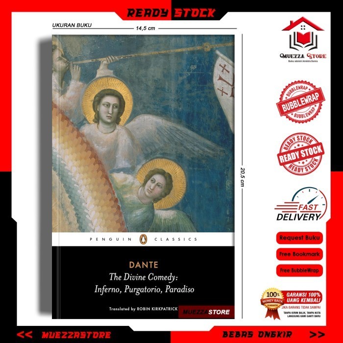 The Divine Comedy by Dante Alighieri (Indonesia/English)
