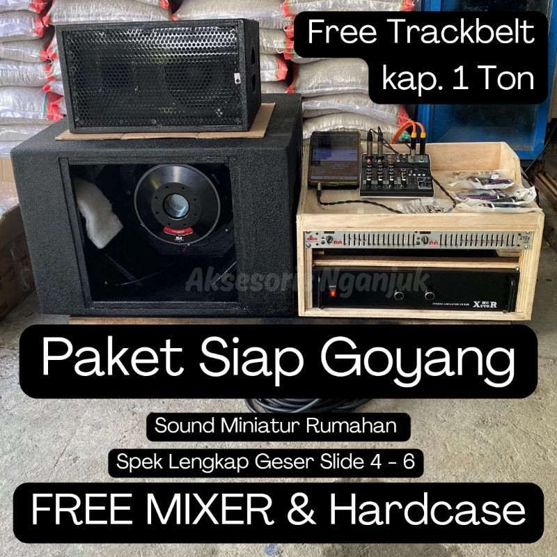 Paket Sound Miniatur Siap Horeg Full Set - Paket Sound Minimalis Komponen JIC 12100 + JIC 06030 Kela