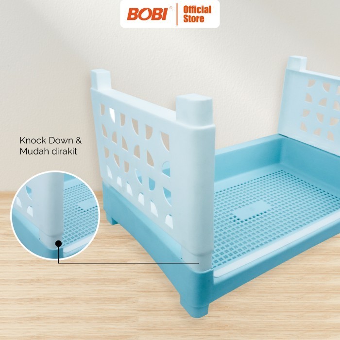 Far Rak Plastik Minimalis Serbaguna 4 Susun//Rak Buku//Rak Portable