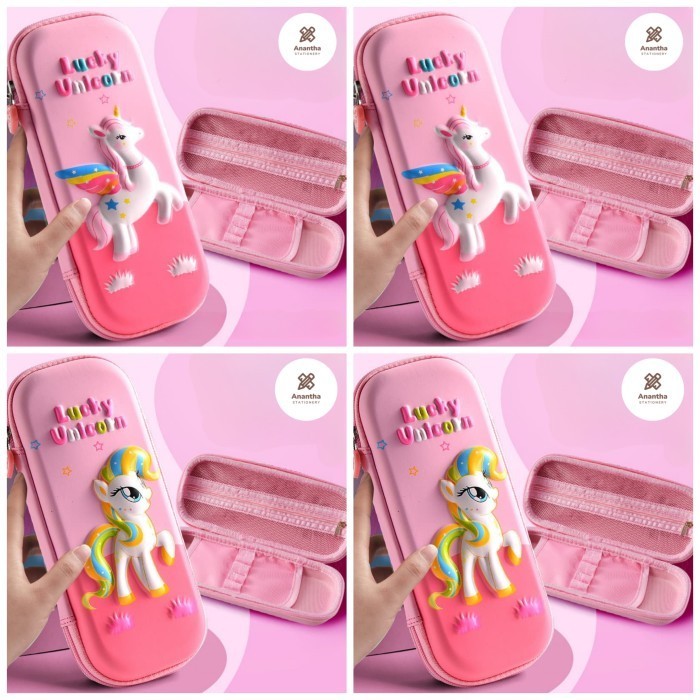 CUCI GUDANG Kotak Pensil Tepak Pensil Anak Perempuan Smiggle 3D Hardcase