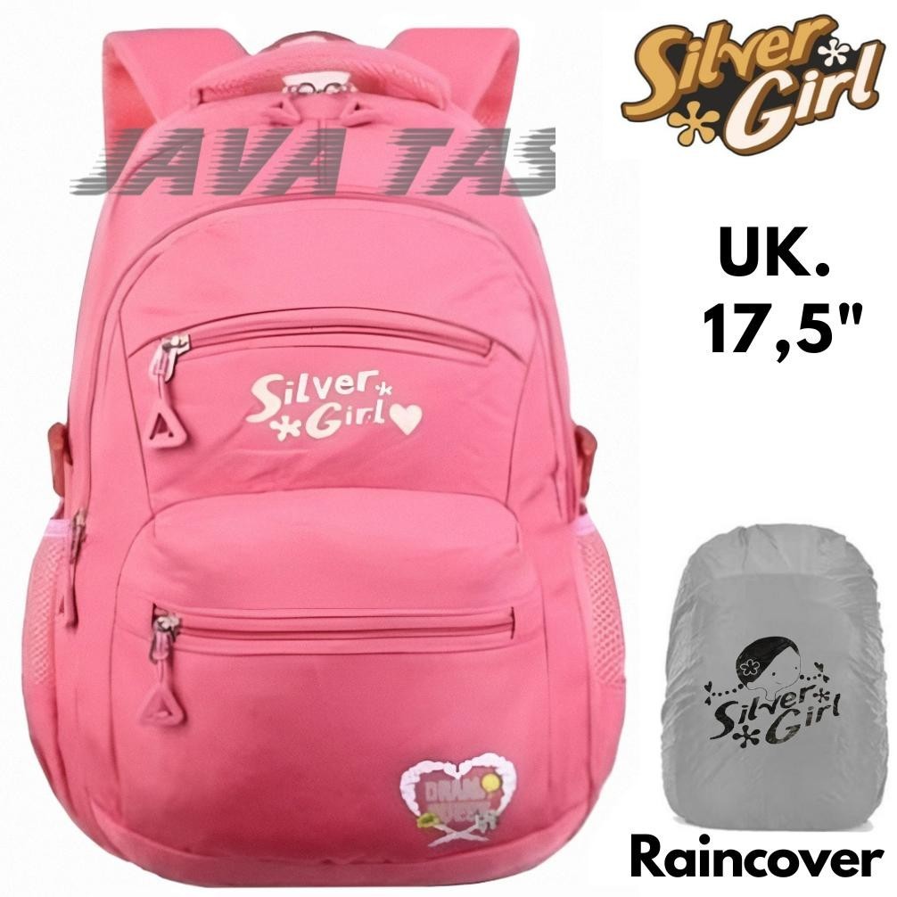 Tas Ransel Backpack Anak Sekolah Perempuan Alto Silver Girl Queen Love Original Sd Smp Terbaru Grati
