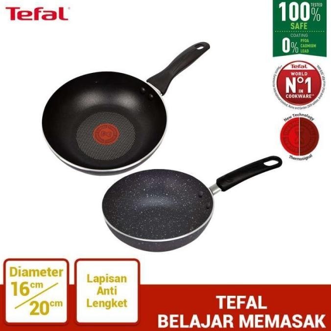 Tefal Belajar Memasak - Wajan Panci Set Penggorengan Frypan