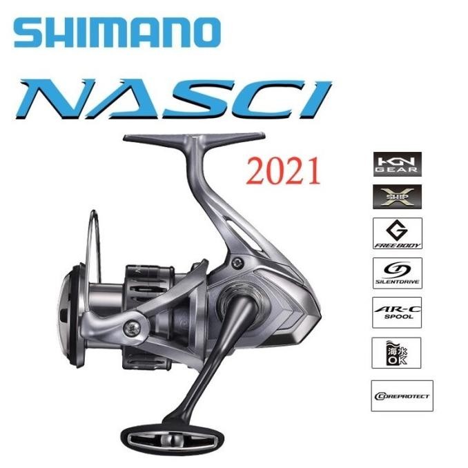 TERBARU - Reel Shimano Nasci FC 2021 500 1000 2500 C3000 4000 C5000 ORIGINAL
