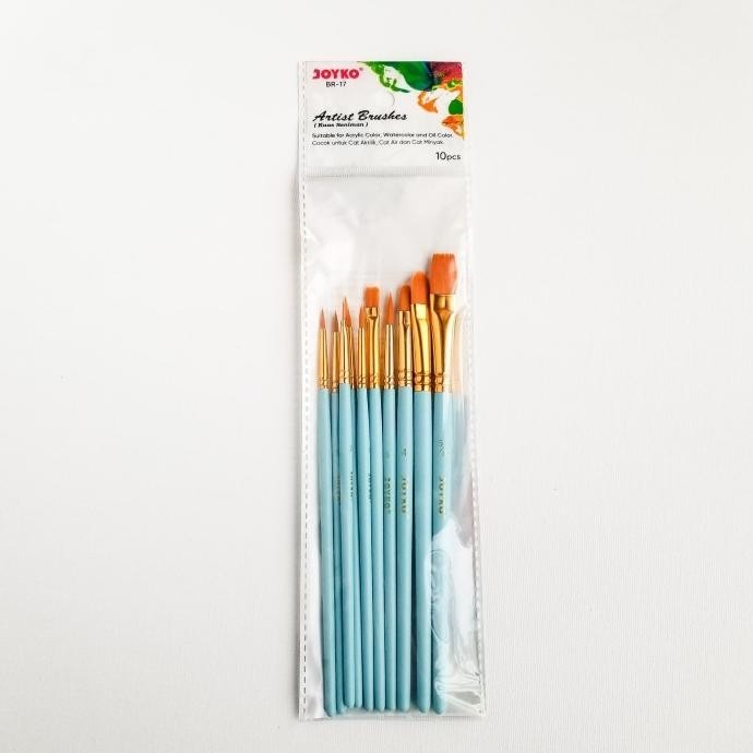 

Kuas Joyko BR-17 / Mix Brush / Kuas Lukis Joyko set 10