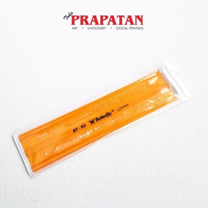 

Penggaris Mal Huruf 3mm Butterfly BT-R3 / Stencil