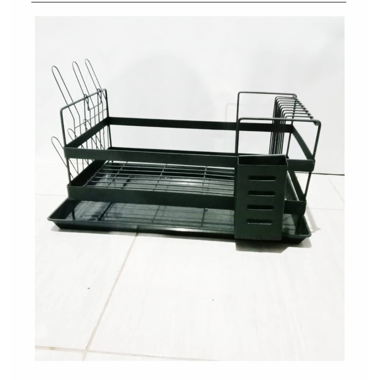 Rak Piring Rak Peniris Piring + Tempat Gelas Dan Sendok
