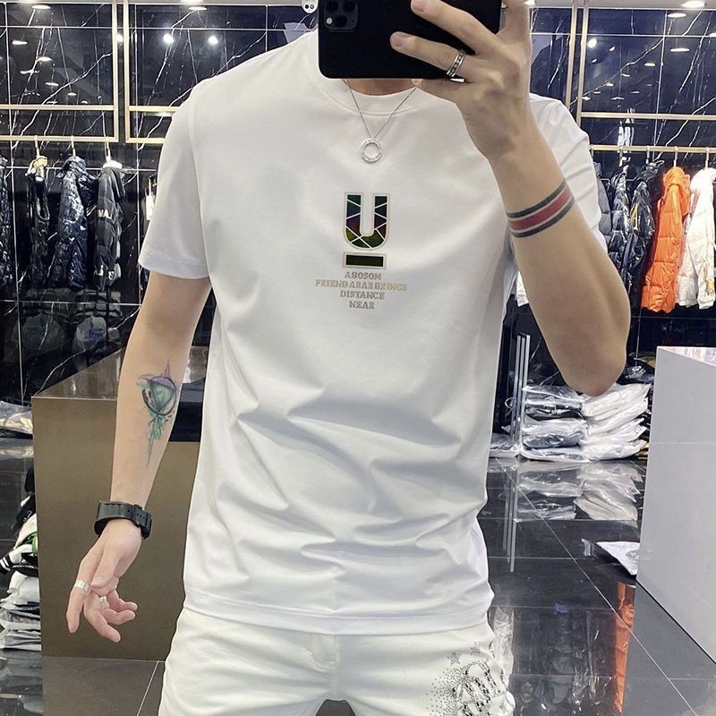 KAOS COWOK shirt kaos putih T-shirt Baju kaos pria  exhale pendek pakaian pria sablon kaos