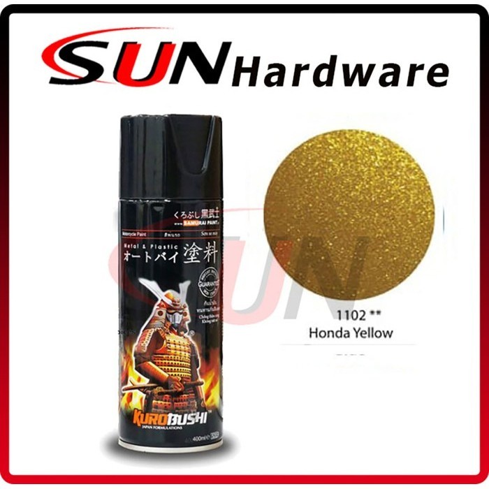 Pilox Samurai 400 Ml Honda Yellow 1102 Pilox Pylox Kuning Metallik
