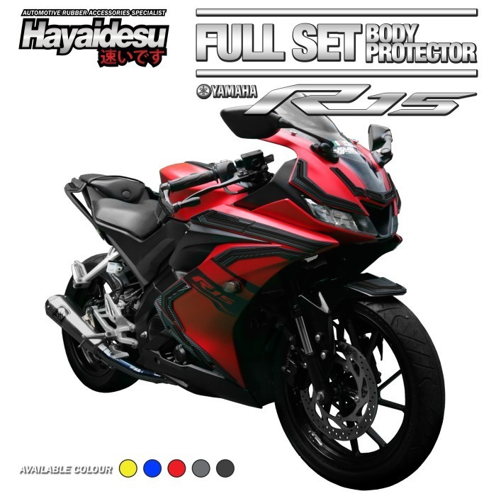 Hayaidesu Body Protector Yamaha R15 V3 Full Set Cover Murah