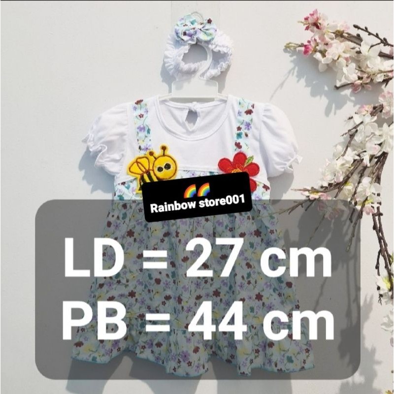 Dres bayi perempuan 3-12bulan
