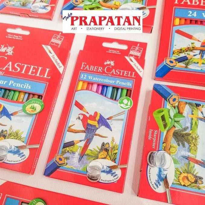 

Pensil Warna Faber Castell Water Colour 12 warna (Long)