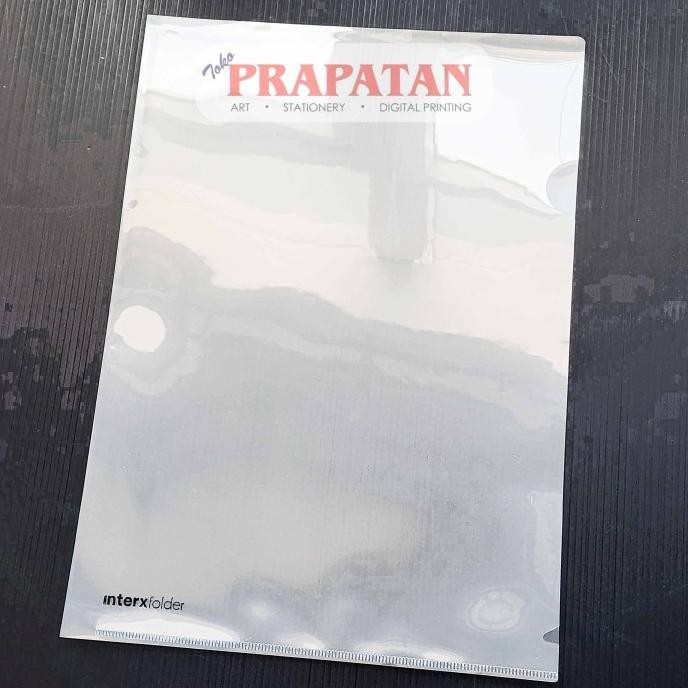 InterX  Map L Folder Bening Transparan LFX100 (ISI 12 PER PACK)