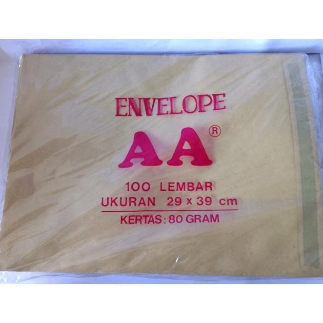 

promoo baru amplop coklat "aa" 29 x 39 uk. map 80gr ( 100 lbr )