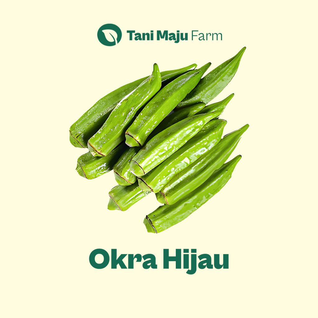 

TANI MAJU - Okra Hijau Fresh Organik (300 gram) - Sayuran