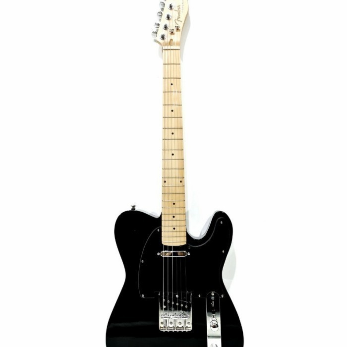 Ami Gitar Elektrik Merk Fender Telecaster Hitam Bonus Tas N Kabel Jack