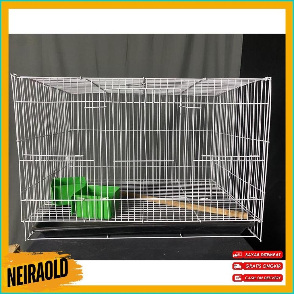 Kandang Box P60Cm L40Cm T40Cm Sangkar Kandang Burung Mediumsize M Kandang Burung Lovebird Parkit Ken