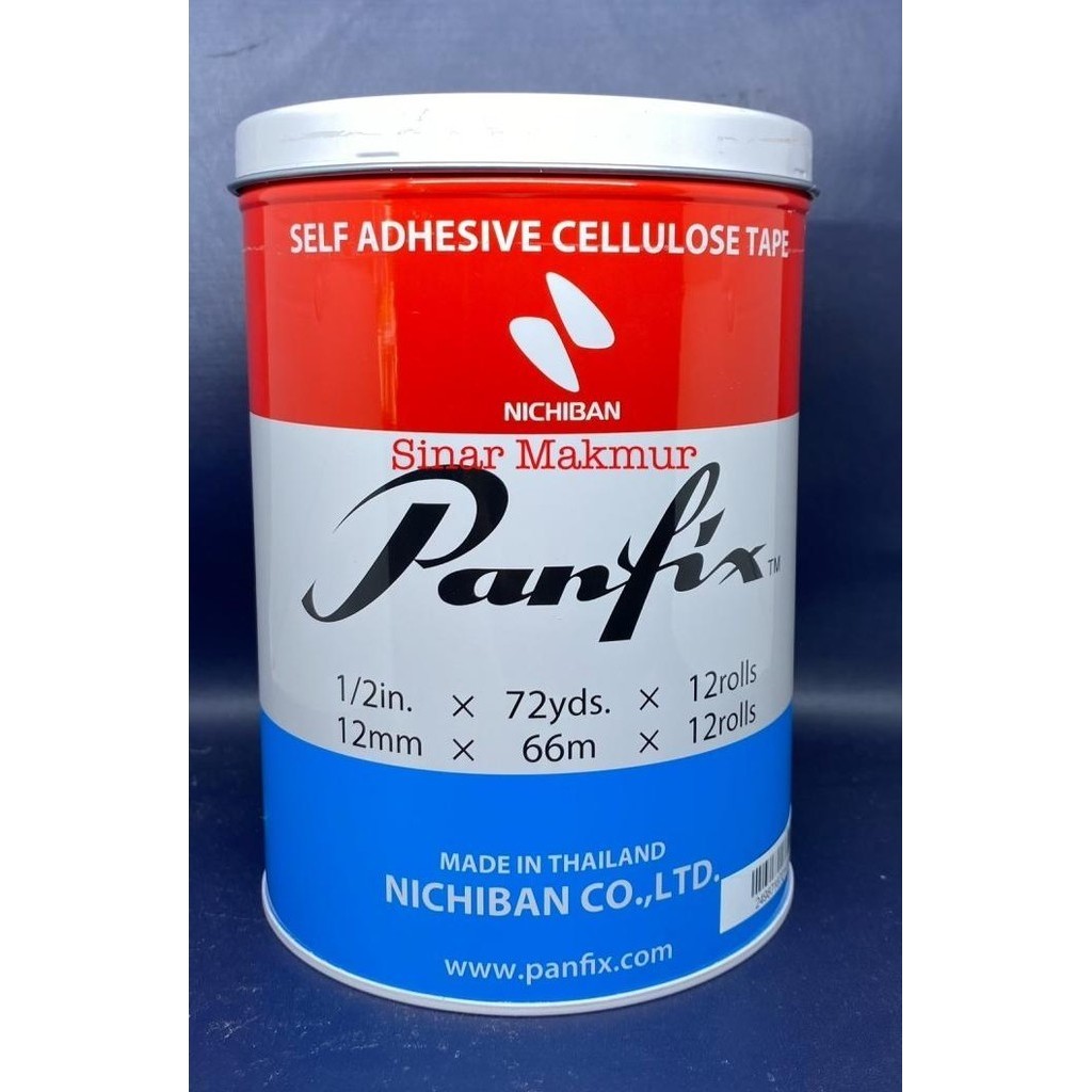 

Solatip/Perekat/Isolatip 1/2" X 72 Yard Cellulose Tape Panfix (Klg) Pambud.Outlts