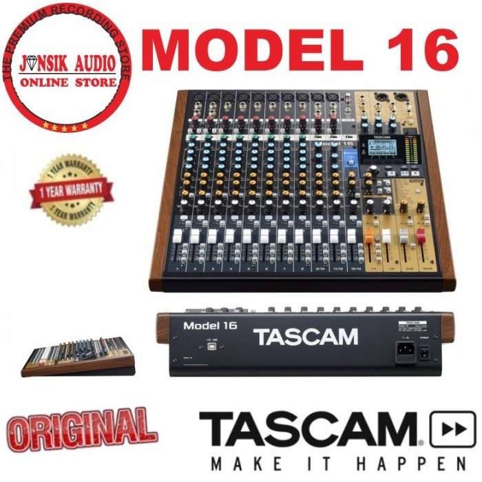 

Tascam Model 16 Multi-Track Live Recording Mixing Console