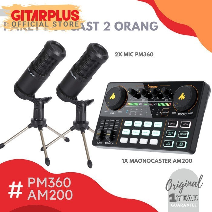 

PAKET PODCAST 2 ORANG MAONOCASTER AU-AM200 PM360TR