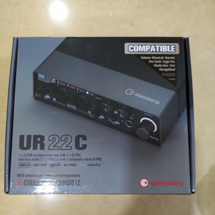 

Steinberg Ur 22 C 2X2 USB 3.0 Audio Interface 32Bit Original Resmi