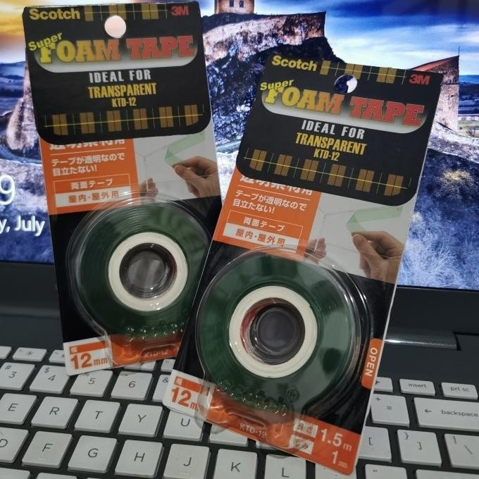 

Double Tape 3M Ktd-12 Bening / Clear / Transparan Perekat Super Kuat Pambud.Outlts