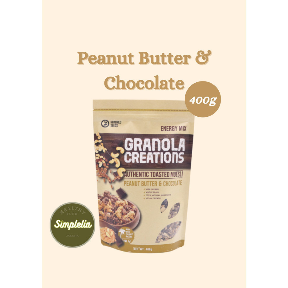 

Terlaris Granola Creation 400gr - Peanut Butter & Chocolate (Ready Stock) SALE